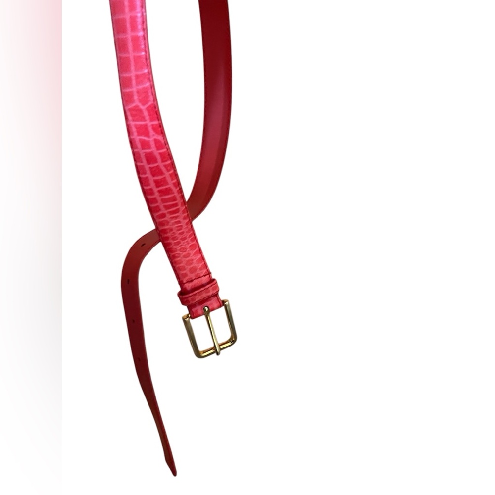 Genuine Red Leather Belt